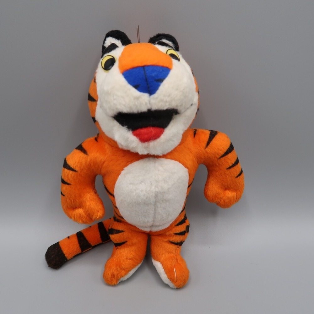 Vintage Tony the Tiger Plush Sasco Kelloggs 90s Stuffed Animal Doll Toy